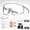 Transparent Gray, variant on UV400 Photochromic Polarized Safety Glasses - Impact Resistant PC Lens Transition Sunglasses for Sports & Work (Transparent Gray)