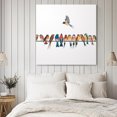 thumbnail image 4 of Birds Wall Art Painting on Canvas, Watercolor Bird Vintage Canvas Art Home Prints Wall Art Framed Modern Artwork for Living Room Bedroom Wall Decor 16x16in, 4 of 9