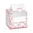 thumbnail image 4 of Toallitas limpiadoras faciales desechables en caja de algodón suave, absorbentes y espesas, toallitas desmaquillantes, 50 toallitas., 4 of 5