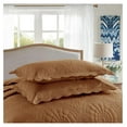 thumbnail image 5 of 3-Piece 100% Cotton Oversized Bedspread Lightweight Quilt Coverlet Embroidery Farmhouse Bedding Set TF (Tf Dusty Orange, King (118"x106")), 5 of 8