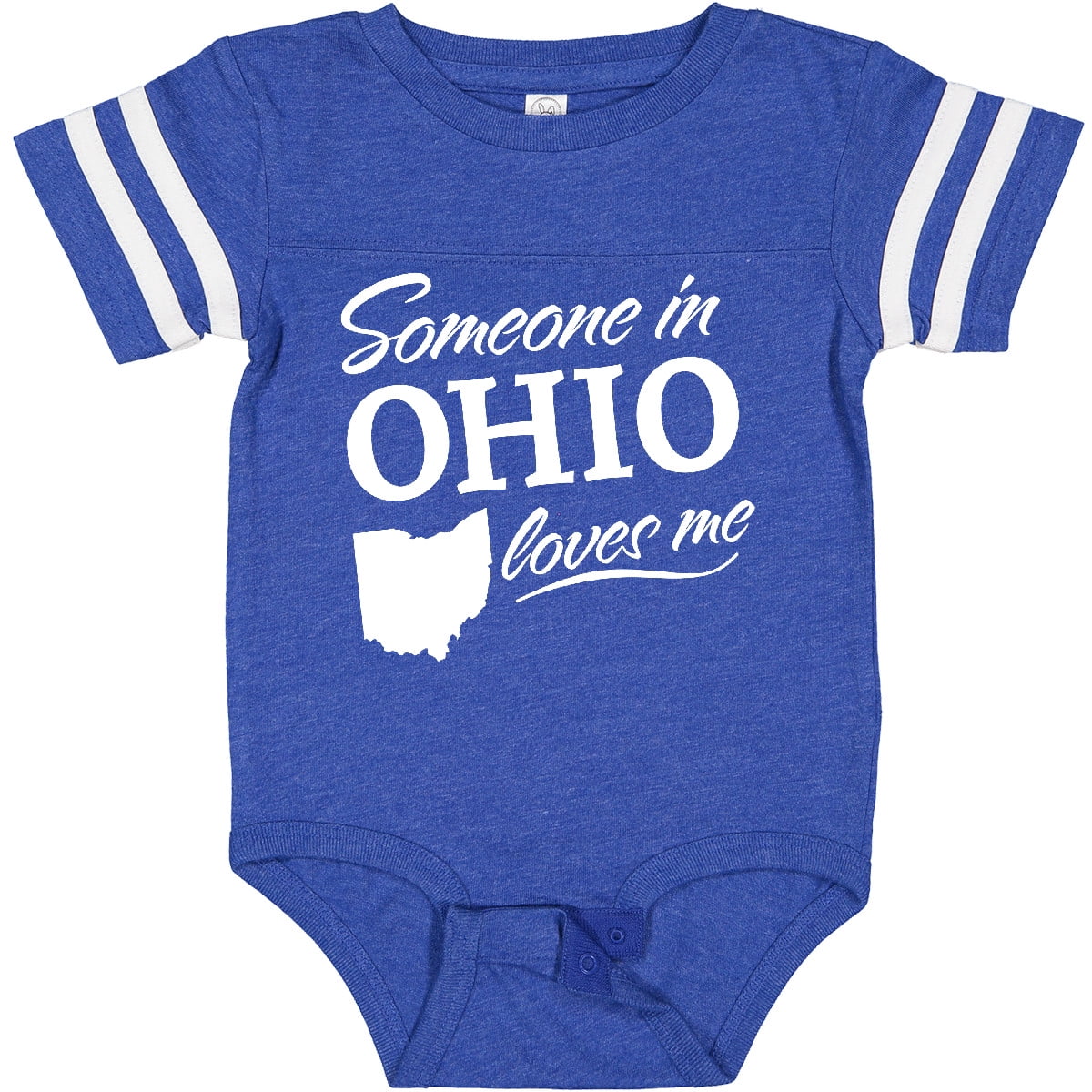 Inktastic Someone in Ohio Loves Me Boys or Girls Baby Bodysuit