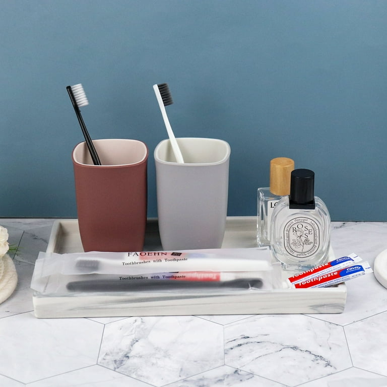 20 Pack Disposable Toothbrushes With Toothpaste - Individually Wrapped Travel Toothbrush Kit | Gold Design For Hotels & Travel