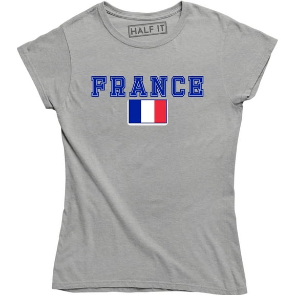 France Flag World Cup Soccer French National Flag Pride Women's T-Shirt