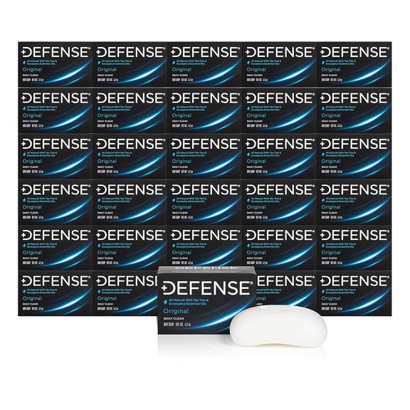 Defense Soap 30pk All Natural Tea Tree Bar Soap for Men | Made by Wrestlers with Tea Tree Oil & Eucalyptus Oil to Promote Healthy Skin