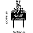 thumbnail image 4 of Custom German Shepherd Dog Metal Memorial Garden Stake Personalized Pet Grave Marker Name Sign Remembrance Stake Decor Sympathy, 4 of 6