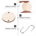 thumbnail image 6 of Zcyifa 100PCS Round Wooden Discs with Hooks for Crafts and DIY Ornaments, 6 of 11