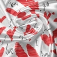thumbnail image 5 of Ambesonne Love Valance Pack of 2, Hand Writing Valentines, 42"X12", Vermilion Black White, 5 of 5