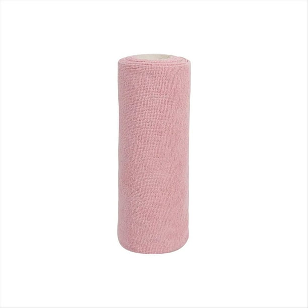 Toallita de Limpieza Reutilizable, PañO de Cocina para el Hogar, Rollos de Toallas de Microfibra, Trapos para Platos, Reemplazo de Toallas de Papel para Lavar, Rosa