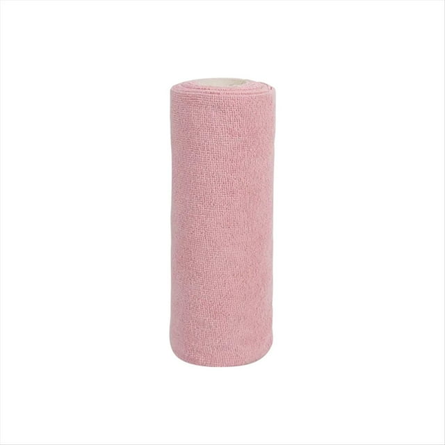 Toallita de Limpieza Reutilizable, PañO de Cocina para el Hogar, Rollos de Toallas de Microfibra, Trapos para Platos, Reemplazo de Toallas de Papel para Lavar, Rosa