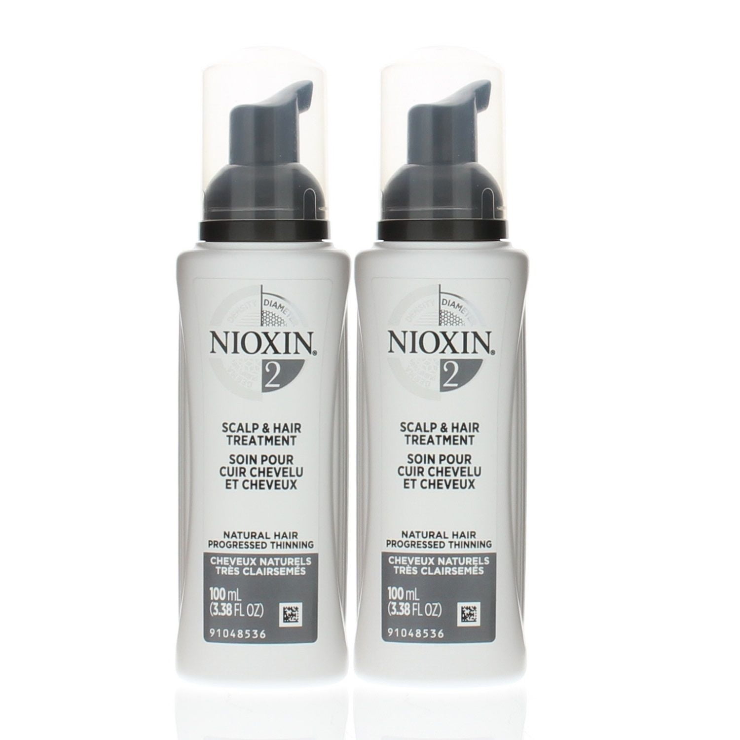 Nioxin Hair Care System 2 Scalp & Hair Treatment 3.38oz (Pack of 2