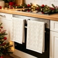 thumbnail image 5 of Christmas Snowflake Kitchen Towels Set of 2, Absorbent Decorative Hand Dish Towels, Festive Seasonal Towel for Kitchen Counter Cleaning & Holiday Gift Home Decor,23.6x15.7in, 5 of 6