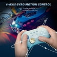 thumbnail image 2 of Wireless Switch Pro Controller with Hall Effect Joysticks Triggers(No Drift), Bluetooth Gamepad for Nintendo Switch, Windows PC iOS Android Steam with Headphones Jack/Programmable/Turbo/Wakeup Blue, 2 of 17