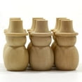 thumbnail image 3 of HUONA Set of 10 Wooden Peg Dolls Unfinished Wooden Snowman Doll Small Wood Snowman Figures for DIY Crafts Art Projects Painting Snowman Peg Doll, 3 of 10