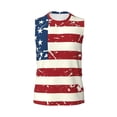 thumbnail image 6 of Picia Vintage American Flag mens Cotton Tank Undershirts , Moisture-wicking Ribbed Tanks, Lightweight Cotton Tank Undershirts-Small, 6 of 8