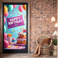 thumbnail image 5 of LUUFILx Happy Birthday Ocean Theme Banner Backdrop Underwater Party Supplies Decorations Photography Props Vibrant Balloons Colorful Design Celebration, 5 of 8