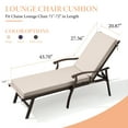 thumbnail image 2 of Crestlive Products Set of 2 Outdoor Chaise Lounge Cushion, Beige, 2 of 5