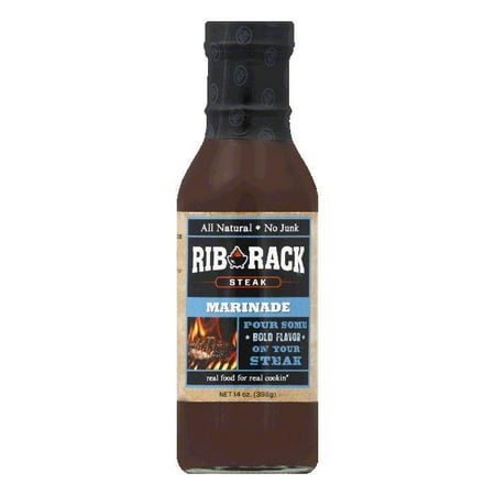 Rib Rack Steak Marinade Sauce, 12 OZ (Pack of 6) (Best Marinade For Tough Steak)