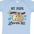 thumbnail image 4 of Inktastic My Papa Loves Me with Sloth and Hearts Boys or Girls Baby Bodysuit, 4 of 5