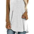 thumbnail image 4 of FASHIONWT Women's Colorful Printed Long Sleeve Round Neck Tops Loose Casual Flowvy T-Shirt, 4 of 4