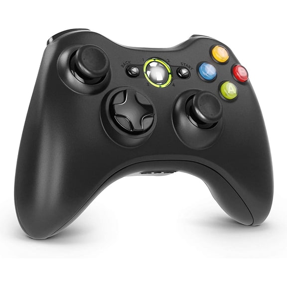 Wireless Controller for 360, 360 Joystick Game & Slim Console and PC Windows XP/7/8/10(Black)