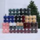 thumbnail image 1 of Bolas de Navidad de terciopelo, Bolas de Navidad de fieltro, 6 piezas de bolas de Navidad de plástico de 2.4 pulgadas, adornos de árbol de Navidad de estilo de fieltro, decoración de Navidad para, 1 of 8