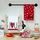 thumbnail image 5 of Manteles Individuales para el DíA de San ValentíN, Tapete de Mesa de Cocina Interior Rojo de Arpillera de Temporada de Granja con Forma de CorazóN para Fiestas en Hogar, 8 Piezas, 5 of 6