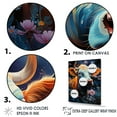thumbnail image 3 of Designart "Enchanted Fantasy Cow In Otherworldly Lands" Animals Cow Floater Framed Canvas Prints, 3 of 5