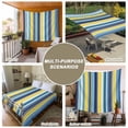 thumbnail image 6 of Blue Stripe Large Tapestry for Bedroom Wall Hanging Tapestry, Yellow Colorful Striped Modern Abstract Ceiling Backdrop Tapestries Poster Blanket Wall Decor for Teens Room Living Room Dorm 86" x 104", 6 of 8