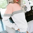 thumbnail image 4 of Taqqpue Women's Plus Size Color Block Long Sleeve Tunics Tops Oversized Sweatshirts Casual Crew Neck Shirts Loose Fit Pullover Blouses, 4 of 7