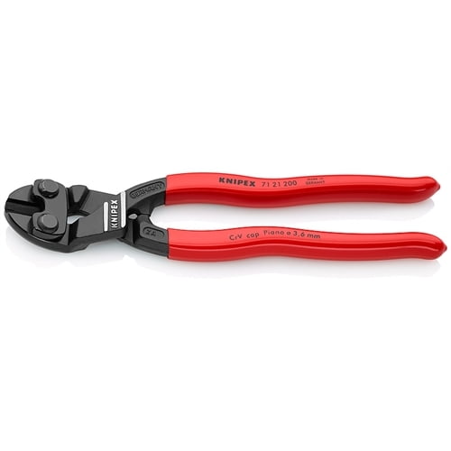 Knipex 8 inch Angled Head Mini Bolt Cutter 7121200