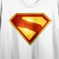 thumbnail image 2 of Superman Movie 2025 S Letter Inside Diamond Women's White Crew Neck Short Sleeve Crop Tee-XL, 2 of 3