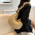 thumbnail image 2 of Bolso Axila con Chaleco Femenino WDOplteas Burbujas Plisadas Caqui, 2 of 9