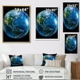 thumbnail image 4 of Designart "Blue Planet Earth III" Earth Wall Decor, 4 of 5