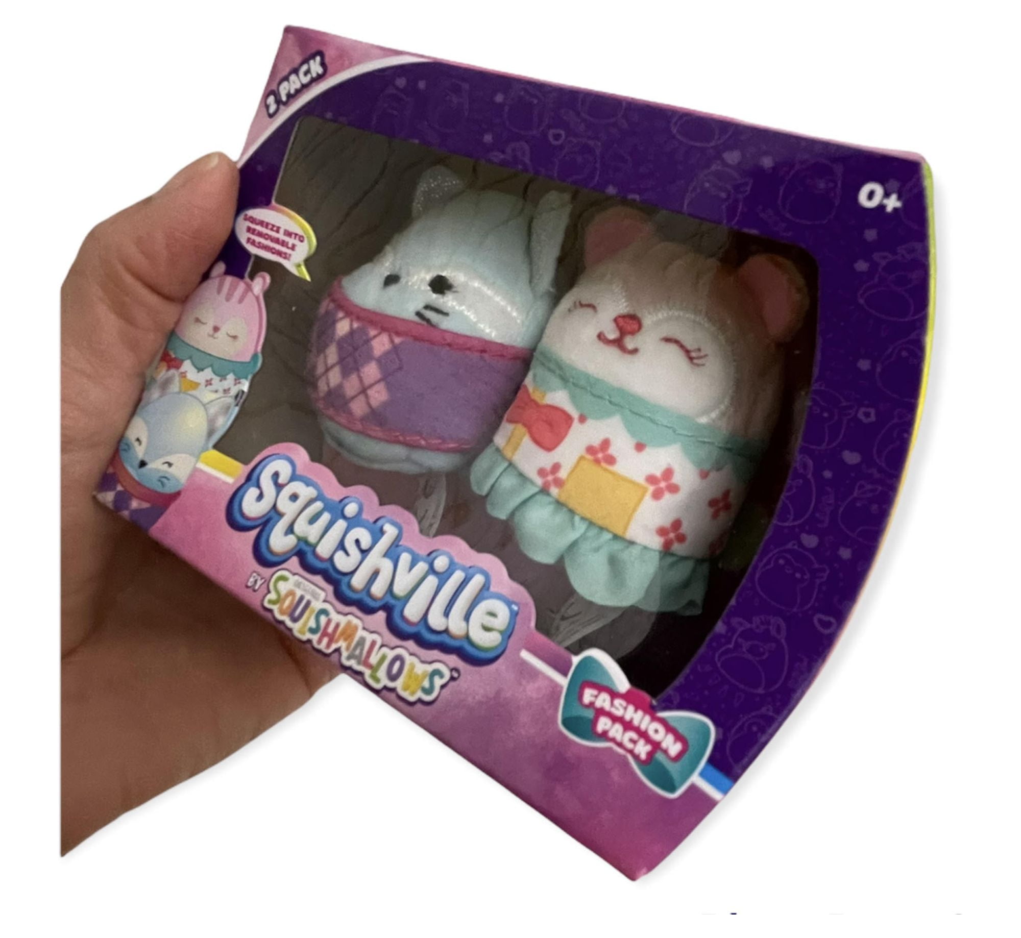 Miles and Lindsay ~ Mini Fashion 2 Pack Squishville Plush ~ IN