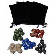 35 Polyhedral Dice | 5 Sets of Dice for Dungeons & Dragons and Other RPG's