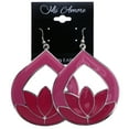 thumbnail image 2 of Mi Amore Flower Dangle-Earrings Pink/Silver-Tone, 2 of 2