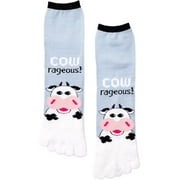 Angle View: Women's Cowrageous Toe Socks