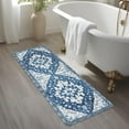 thumbnail image 6 of Boho Vintage Bathroom Rugs Gray Non-Slip Soft Bath Mat Machine Washable Oriental Small Bath Rug Traditional Tribal Floral Bath Mats for Sink Shower Doorway Tub, 18x25 inch, 6 of 6