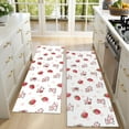 thumbnail image 4 of Kitchen Rugs Sets Of 2,Pink Cow Strawberry Pattern Anti Fatigue Kitchen Mat Rugs Non Slip Washable,Decorative Kitchen Floor Mats for Kitchen,Sink,Laundry,17"X47", 4 of 5