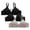 Gray, variant on Wireless Bras for Women 3 Pieces No Underwire V Neck Plunge Unlined Push up Bras Comfortable Everyday Bras(Navy,Large)