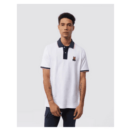 Psycho Bunny Men's Lambert Pique Polo Black/White B6K402Z1PC Psycho Bunny Men's Lambert Pique Polo Black/White B6K402Z1PC