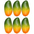 thumbnail image 1 of Set of 6 Food Exhibition Artificial Mangoes Convincing Mangoes Imitations Ornament for Food Displays and Arrangement, 1 of 4