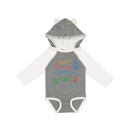 

Inktastic Gymnast Future Gift Baby Boy or Baby Girl Long Sleeve Bodysuit
