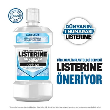 Listerine Mouthwash Advanced White 250 ml