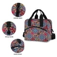 thumbnail image 3 of FORMRS Reusable Lunch Bag for Work School Leakproof Insulated Cooler with Adjustable Shoulder Strap, Colorful Mandala Pattern, 3 of 6