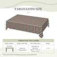 thumbnail image 2 of Rectangle Tablecloth with Wave Lace 60x84 Inch, Christmas Red Green Gingham Tablecloth Rectangle Stain and Wrinkle Resistant Table Cloths Polyester Table Cover for Dining, Party, Buffet, Wedding, 2 of 8