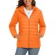thumbnail image 1 of TACVASEN chaqueta acolchada con capucha y cremallera completa para mujer, abrigos cálidos acolchados de invierno, cortavientos informal, prendas de vestir acolchadas, tela para exteriores, 1 of 5