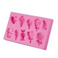 thumbnail image 1 of Lollipop Ice Cream Candy Ice Love Heart Chocolate DIY Fondant Baking Cooking Cake Decorating Tools Silicone Mold, 1 of 3