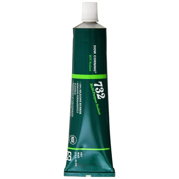 Dow Corning 3138356 732 Clear Multi-Purpose Sealant, -60 to 180 Degree C, 90 mL (Improved/Clear)