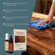 Qiweii 60ml Wood Furniture Repair Kit, Old English Scratch Cover, Conceals Nicks Marks Minor Defects for Wood Surfaces